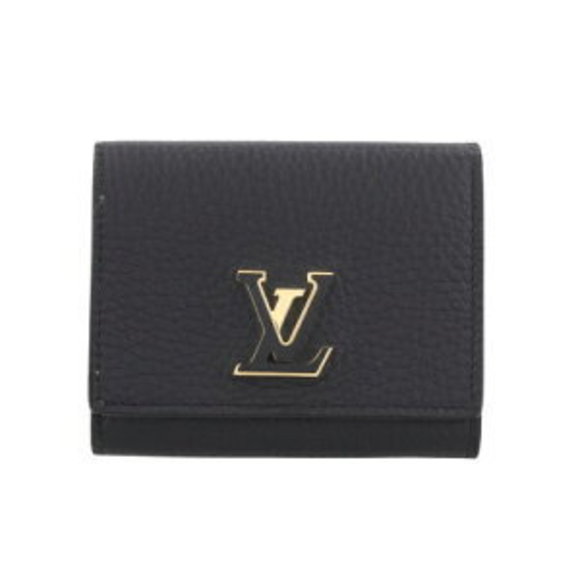 Louis Vuitton Taurillon Portefeuille Capucines Bifold Wallet Black - Picture 1 of 8